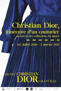 Affiche de l'exposition "Christian Dior, itinéraire d'un couturier"