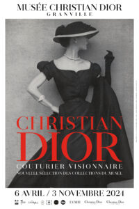 Affiche de l'exposition Christian Dior, couturier visionnaire